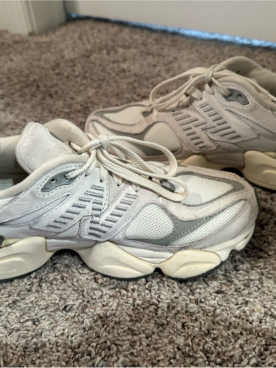 New Balance Shoes - New Balance 9060 Neutral White and Grey Athletic Sneakers